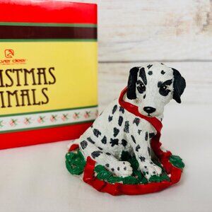 Silver Deer Tom Rubel Christmas Animals Dalmatian Puppy Dog Figurine